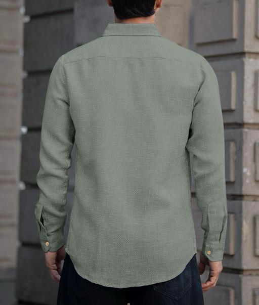 LuxeCraft Classic Linen Shirt – Full Sleeve Elegance