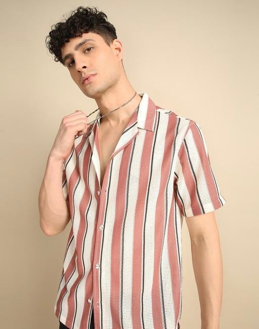 Ravion Classic Striped Polycotton Men’s Shirt