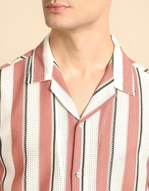Ravion Classic Striped Polycotton Men’s Shirt