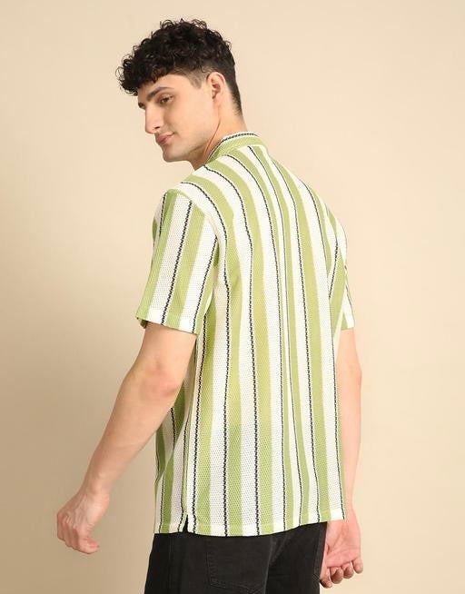 Ravion Classic Striped Polycotton Men’s Shirt