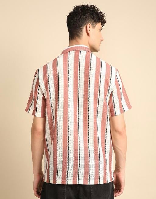 Ravion Classic Striped Polycotton Men’s Shirt