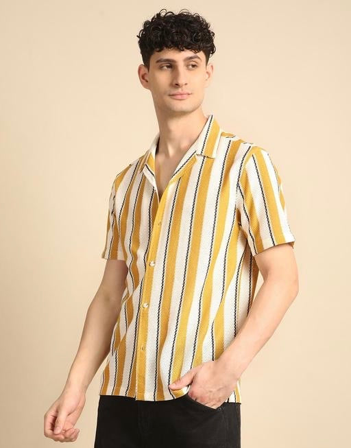 Ravion Classic Striped Polycotton Men’s Shirt