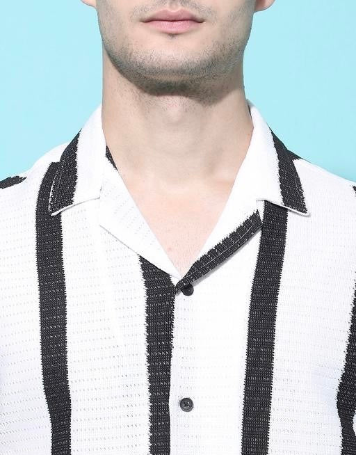 Fabuluxe Striped Polycotton Men’s Shirt