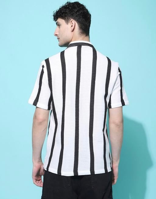 Fabuluxe Striped Polycotton Men’s Shirt