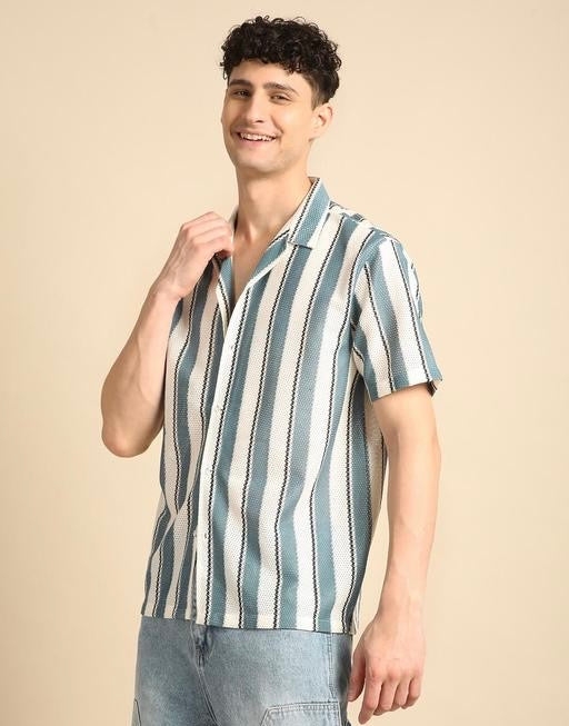 Ravion Classic Striped Polycotton Men’s Shirt