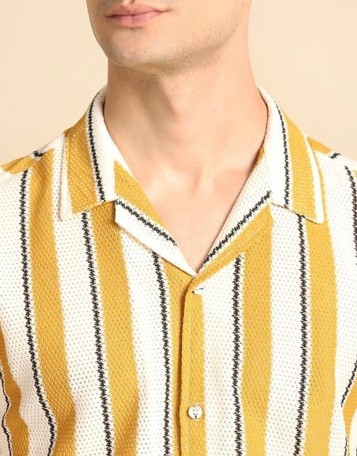 Ravion Classic Striped Polycotton Men’s Shirt