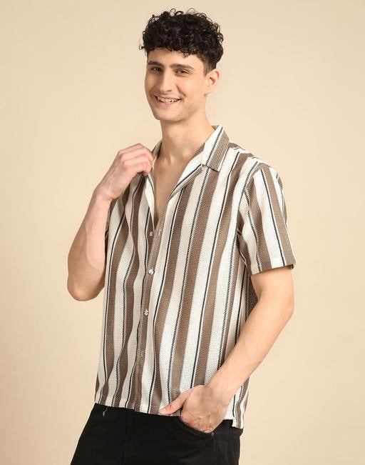 Ravion Classic Striped Polycotton Men’s Shirt