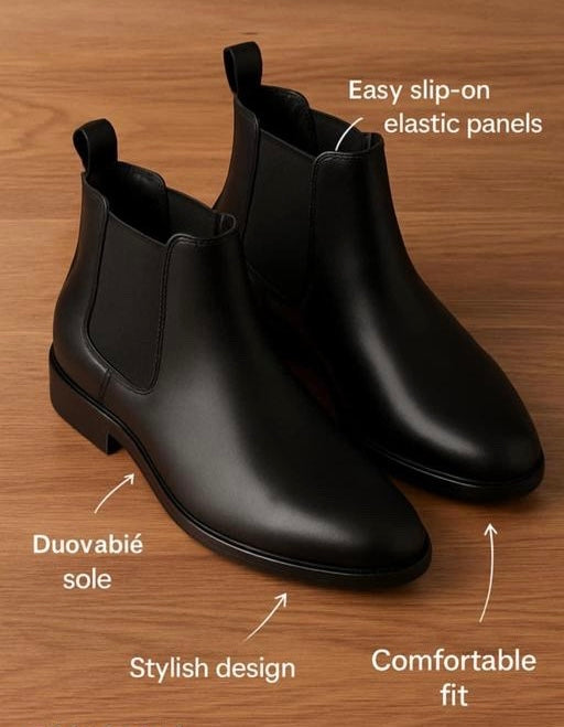 Aadab Grace Leather Men’s Formal Slip-Ons