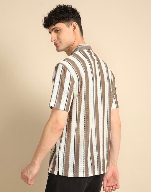 Ravion Classic Striped Polycotton Men’s Shirt