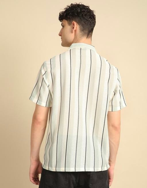 Ravion Classic Striped Polycotton Men’s Shirt