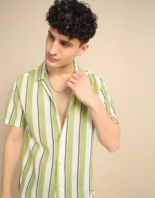 Ravion Classic Striped Polycotton Men’s Shirt