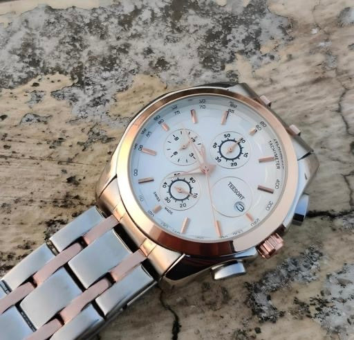 Imperion Dual-Time Stainless Steel Men’s Analog Watch