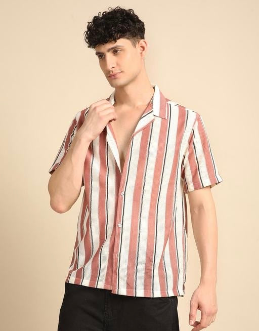 Ravion Classic Striped Polycotton Men’s Shirt