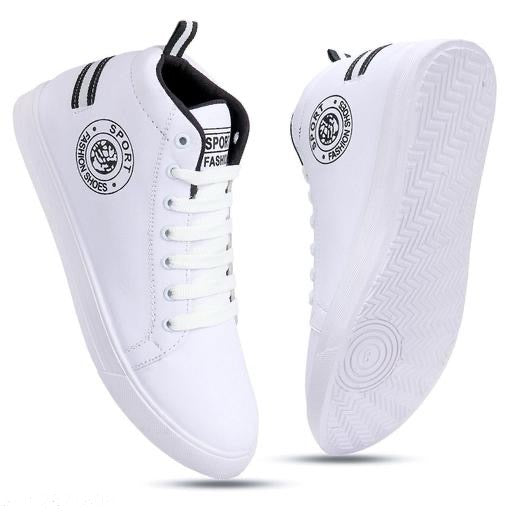 PristineStep White Casual Men’s Sneakers