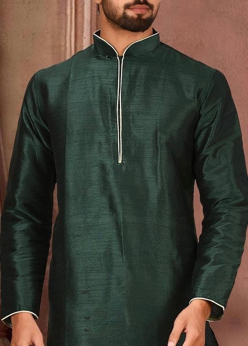 Royale Ethnic Art Silk Kurta & Dhoti Set for Men