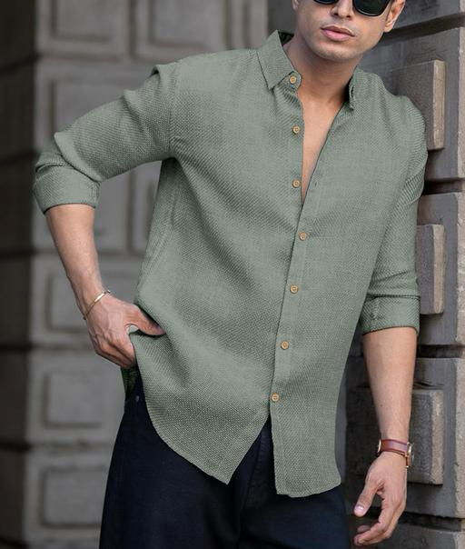 LuxeCraft Classic Linen Shirt – Full Sleeve Elegance