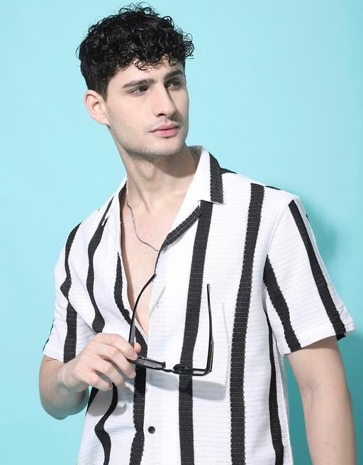 Fabuluxe Striped Polycotton Men’s Shirt
