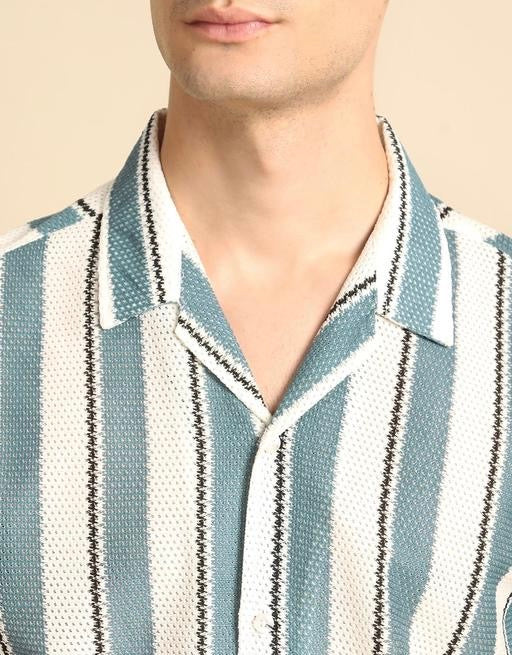 Ravion Classic Striped Polycotton Men’s Shirt