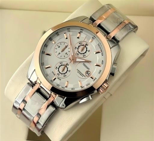 Imperion Dual-Time Stainless Steel Men’s Analog Watch