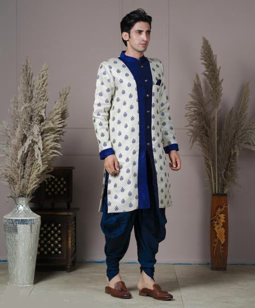 Majestic Jacquard Sherwani Set for Men
