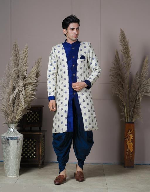 Majestic Jacquard Sherwani Set for Men
