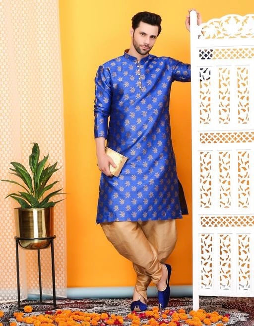 Modern Regal Jacquard Kurta Set for Men