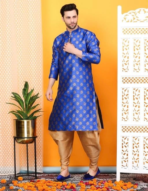 Modern Regal Jacquard Kurta Set for Men