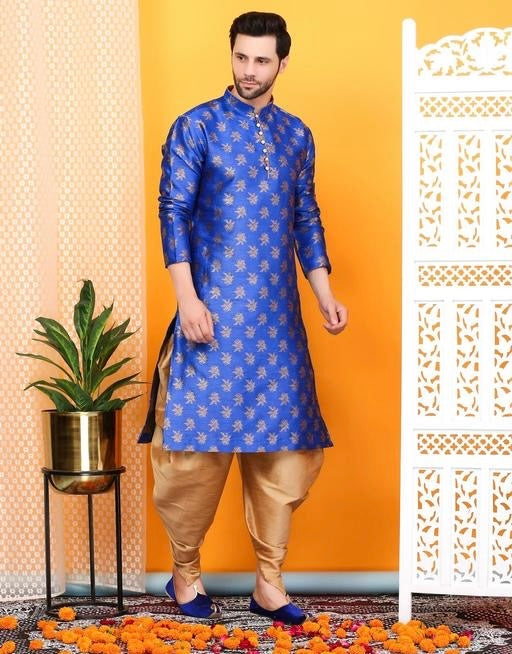 Modern Regal Jacquard Kurta Set for Men
