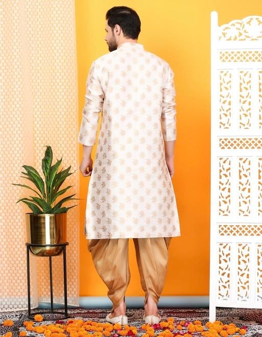 Modern Regal Jacquard Kurta Set for Men